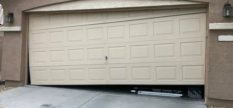garage-door-bent-off-track-repair in Woodbridge